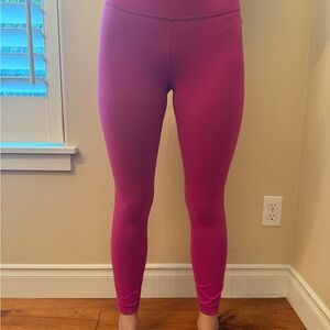 Lululemon Wunder Train HR Tight 25”Vibrant Pink Leggings